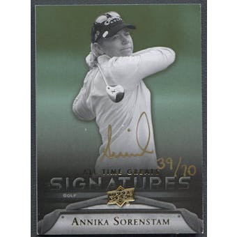 2012 Upper Deck All-Time Greats #GAAS4 Annika Sorenstam Signatures Auto #39/70