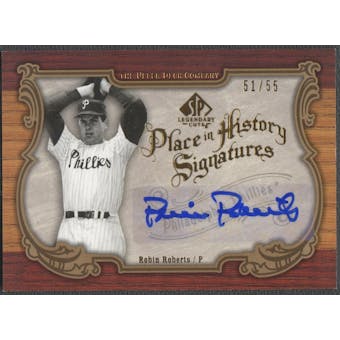 2006 SP Legendary Cuts #RR Robin Roberts Place in History Auto #51/55