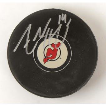 Adam Henrique Autographed New Jersey Devils Puck (Leaf Authentics)