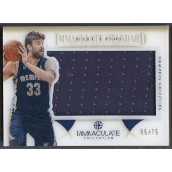2012/13 Immaculate Collection #MG Marc Gasol Immaculate Standard Jersey #55/75