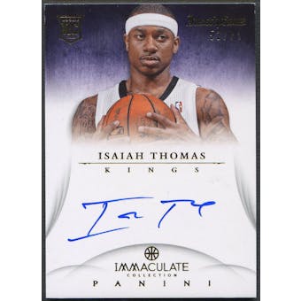 2012/13 Immaculate Collection #IT Isaiah Thomas Inscriptions Rookie Auto #52/99