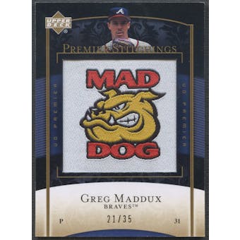 2007 Upper Deck Premier #69 Greg Maddux Premier Stitchings Patch #21/35