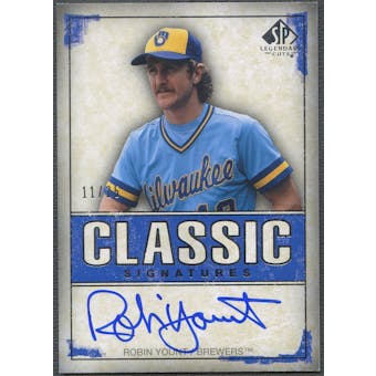2008 SP Legendary Cuts #RY Robin Yount Classic Signatures Auto #11/25