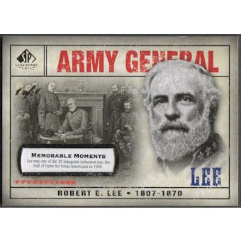 2008 SP Legendary Cuts #113 Robert E. Lee Memorable Moments #1/1