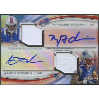 2013 Topps Platinum #DADPGD Marquise Goodwin & Aaron Dobson Rookie Patch Auto #11/25