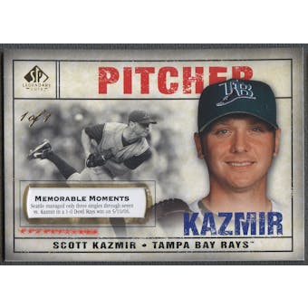 2008 SP Legendary Cuts #68 Scott Kazmir Memorable Moments #1/1