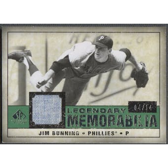 2008 SP Legendary Cuts #JB Jim Bunning Legendary Memorabilia Jersey #04/14