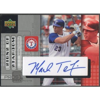 2005 Upper Deck Pros and Prospects #MT Mark Teixeira Signs of Stardom Auto