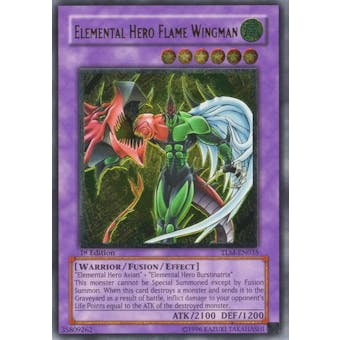 Yu-Gi-Oh The Lost Millenium 1st Edition Single Elemental Hero Flame Wingman Ultimate Rare Near Mint (NM)