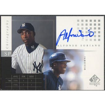 2000 SP Authentic #AS Alfonso Soriano Chirography Auto