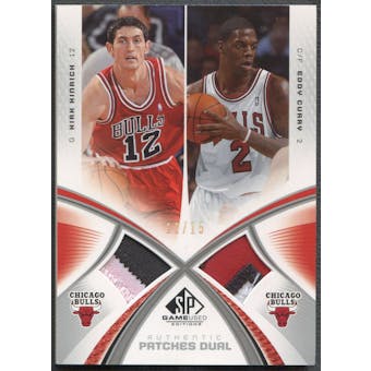 2005/06 SP Game Used #HC Kirk Hinrich & Eddy Curry Authentic Fabrics Dual Patch #12/15