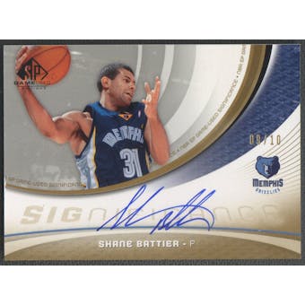 2005/06 SP Game Used #SH Shane Battier SIGnificance Gold Auto #09/10