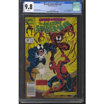 Amazing Spider-Man #362 Newsstand Variant CGC 9.8 (W) *4081395004*