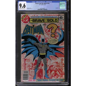 Brave and the Bold #150 CGC 9.6 (OW-W) *4081396006*
