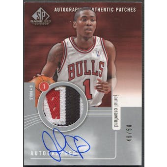 2004/05 SP Game Used #JC Jamal Crawford Authentic Patch Auto #48/50