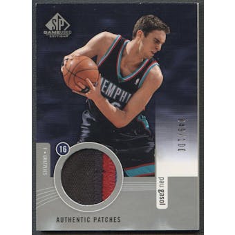 2004/05 SP Game Used #PG Pau Gasol Authentic Patch #049/100