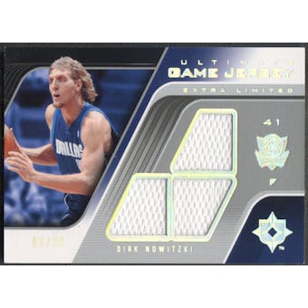 2004/05 Ultimate Collection #DN Dirk Nowitzki Game Jerseys Limited Extra Jersey #09/25