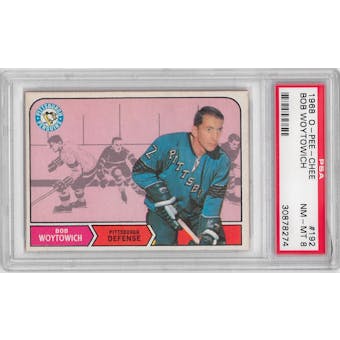 1968/69 O-Pee-Chee Hockey #192 Bob Woytowich PSA 8 (NM-MT) *8274