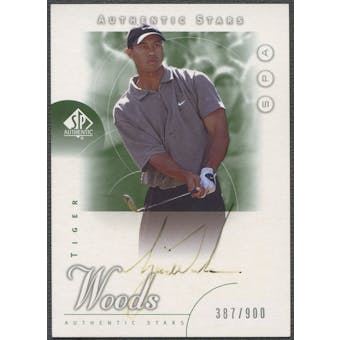 2001 SP Authentic #45 Tiger Woods AS Rookie Auto (Faded) #387/900
