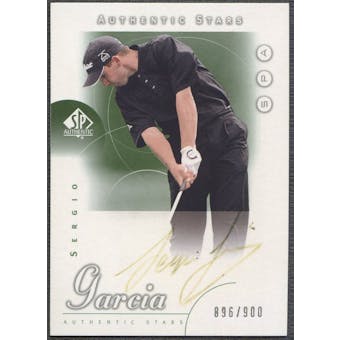 2001 SP Authentic #62 Sergio Garcia AS Rookie Auto (Faded) #896/900