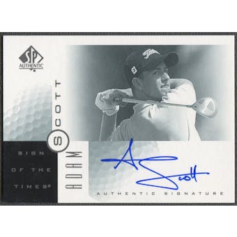 2001 SP Authentic #AS Adam Scott Sign of the Times Rookie Auto