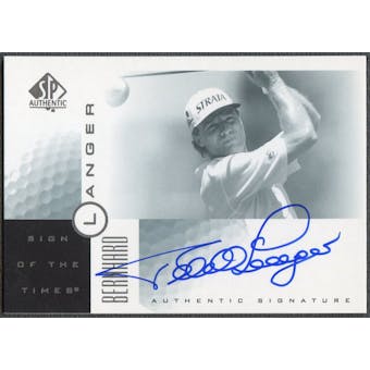 2001 SP Authentic #BL Bernhard Langer Sign of the Times Auto