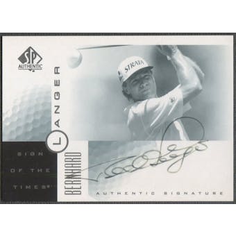 2001 SP Authentic #BL Bernhard Langer Sign of the Times Auto (Faded)