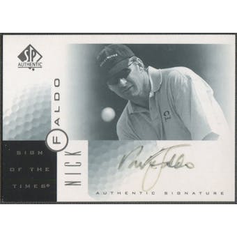 2001 SP Authentic #NF Nick Faldo Sign of the Times Auto (Faded) SP