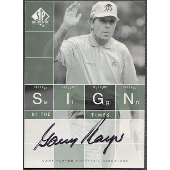 2002 SP Authentic #GP Gary Player Sign of the Times Auto SP