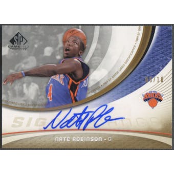 2005/06 SP Game Used #NR Nate Robinson SIGnificance Rookie Auto #03/10