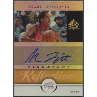 2005/06 Reflections #SL Shaun Livingston Signatures Gold Auto #3/5