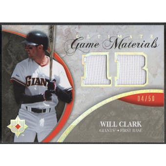 2006 Ultimate Collection #WC Will Clark Game Materials Jersey #04/50