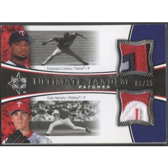 2006 Ultimate Collection #LH Francisco Liriano & Cole Hamels Tandem Materials Patch #06/35