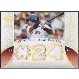 2006 Exquisite Collection #MA3 Manny Ramirez Memorabilia Platinum Jersey #14/15