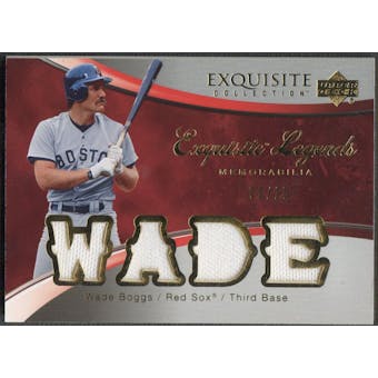2006 Exquisite Collection #WB Wade Boggs Legends Memorabilia Jersey #03/15