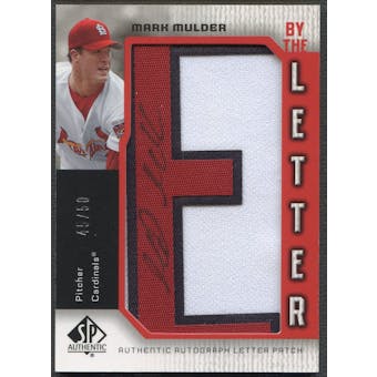 2006 SP Authentic #MM Mark Mulder By the Letter "E" Patch Auto #45/50