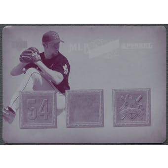 2006 Artifacts #BL Brad Lidge MLB Game-Used Apparel Printing Plate Magenta #1/1