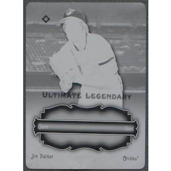 2006 Ultimate Collection #JP Jim Palmer Legendary Materials Printing Plate Black #1/1