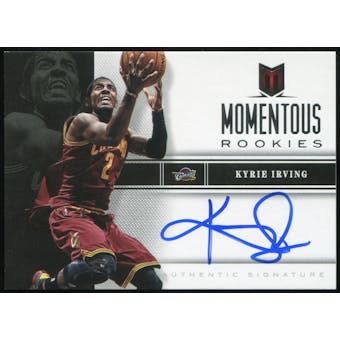 2012/13 Panini Momentum Momentous Rookies Autographs #19 Kyrie Irving