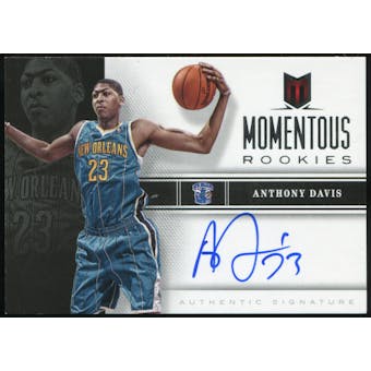2012/13 Panini Momentum Momentous Rookies Autographs #40 Anthony Davis Autograph