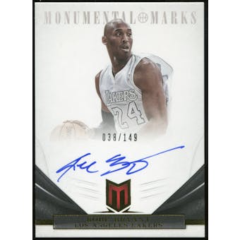 2012/13 Panini Momentum Monumental Marks #166 Kobe Bryant Autograph 38/149