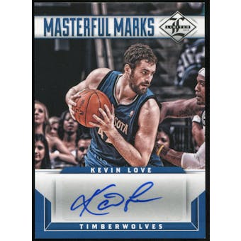 2012/13 Panini Limited Masterful Marks Signatures #29 Kevin Love Autograph 2/49