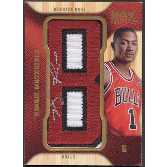2008/09 Hot Prospects #RMDR Derrick Rose Rookie Materials Letter "B" Patch Auto