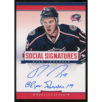 2012/13 Panini Hockey Ryan Johansen Autograph Social Media Inscribed Hard Signed