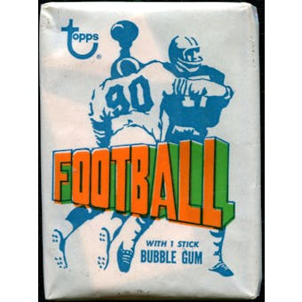 1972 Topps Football 1st or 2nd Series Wax Pack