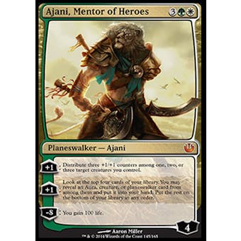 Magic the Gathering Journey into Nyx Single Ajani, Mentor of Heroes NEAR MINT (NM)