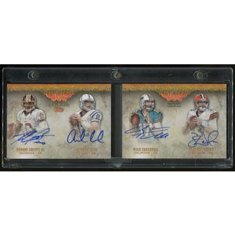 2012 Topps Five Star Serial #1/1 Futures Quadra-Graph Andrew Luck Griffin III Tannehill