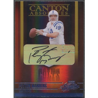 2006 Absolute Memorabilia #7 Peyton Manning Canton Absolutes Spectrum Auto #15/25
