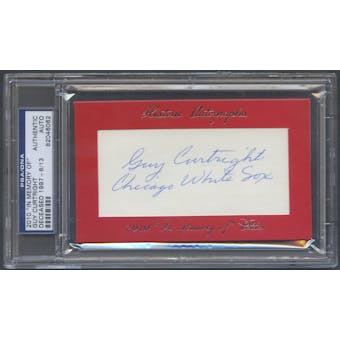 2010 Historic Autograph In Memory Of Guy Curtright Auto #06/13 PSA DNA