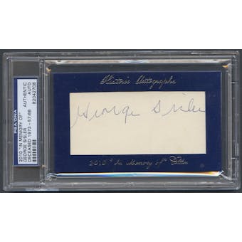 2010 Historic Autograph In Memory Of George Sisler Auto #57/88 PSA DNA